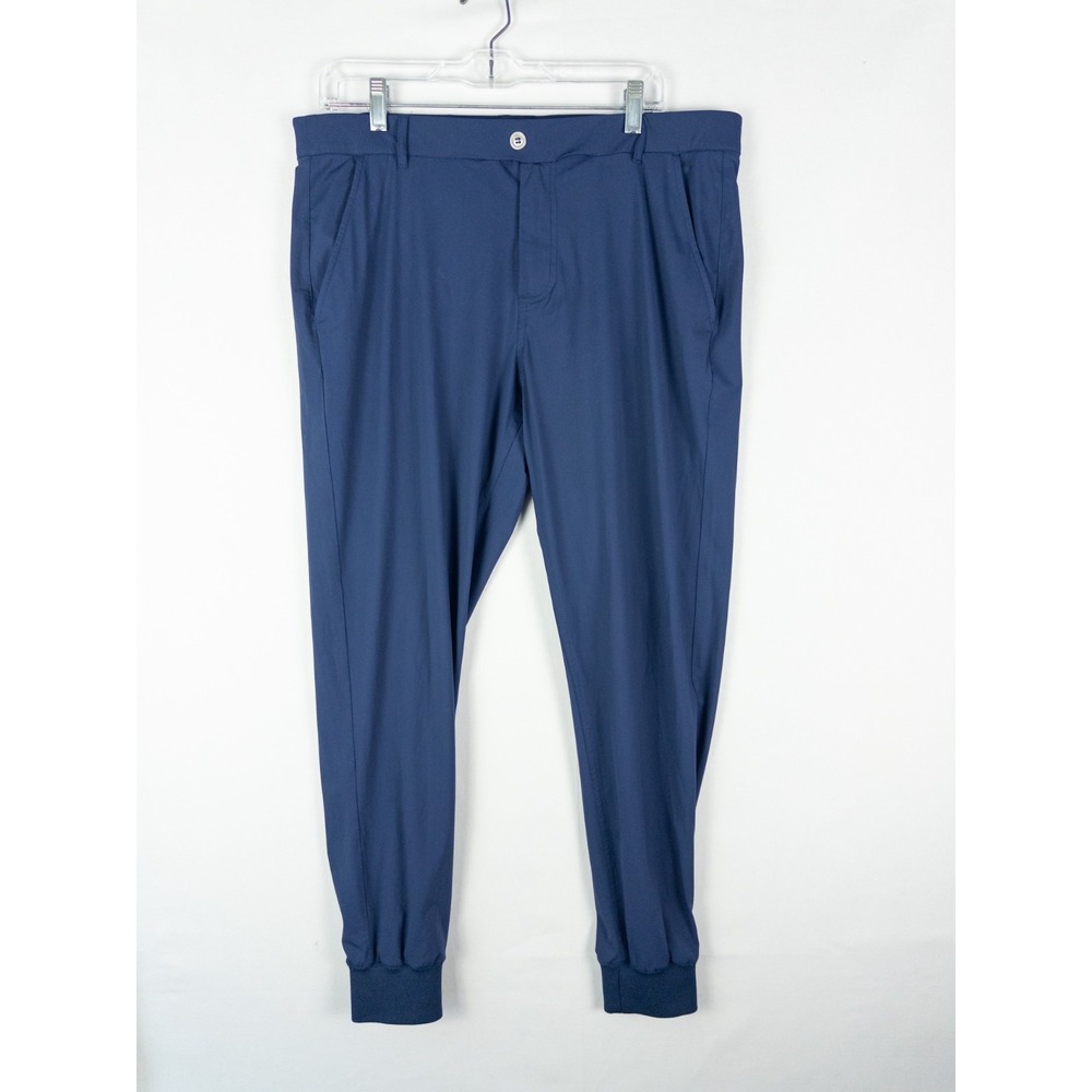 Redvanly Golf Joggers Mens L Navy Blue Nylon Spandex Stretch Tapered Ankle Pants
